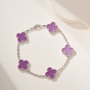 Van Cleef & Arpels Purple Clover Bracelet
